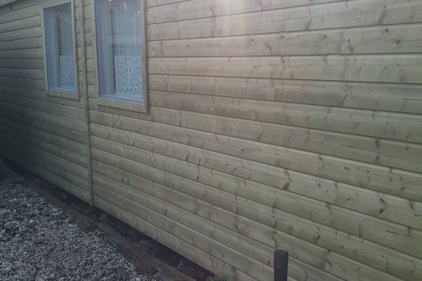 Tuinhuis na het betimmeren